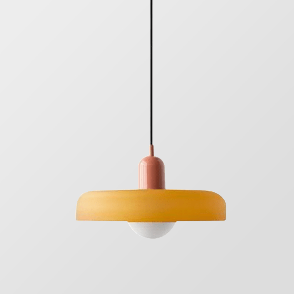 Lampa wisząca szklana w stylu Bauhaus