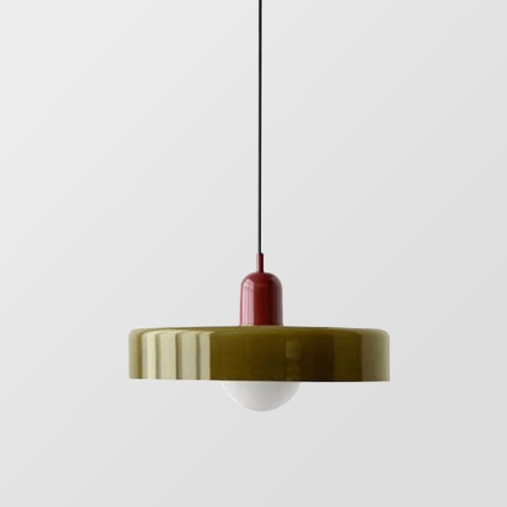 Lampa wisząca szklana w stylu Bauhaus
