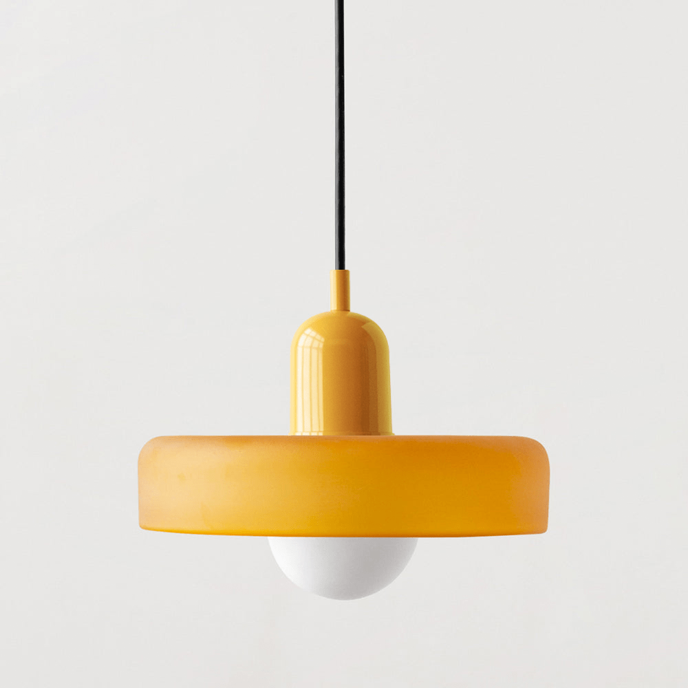 Lampa wisząca szklana w stylu Bauhaus