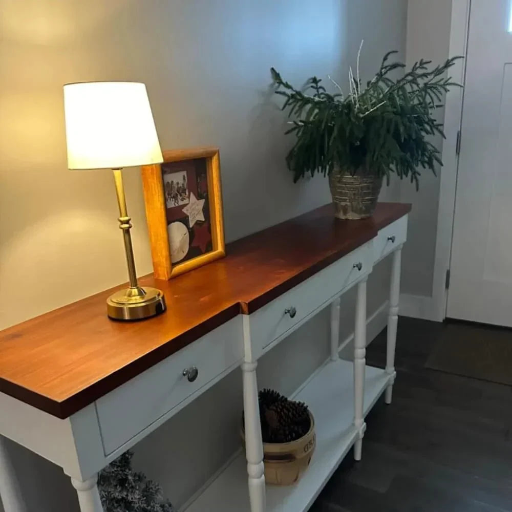 Bezprzewodowa lampa stołowa LED z tkaninowym kloszem