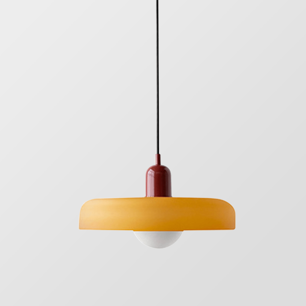 Lampa wisząca szklana w stylu Bauhaus