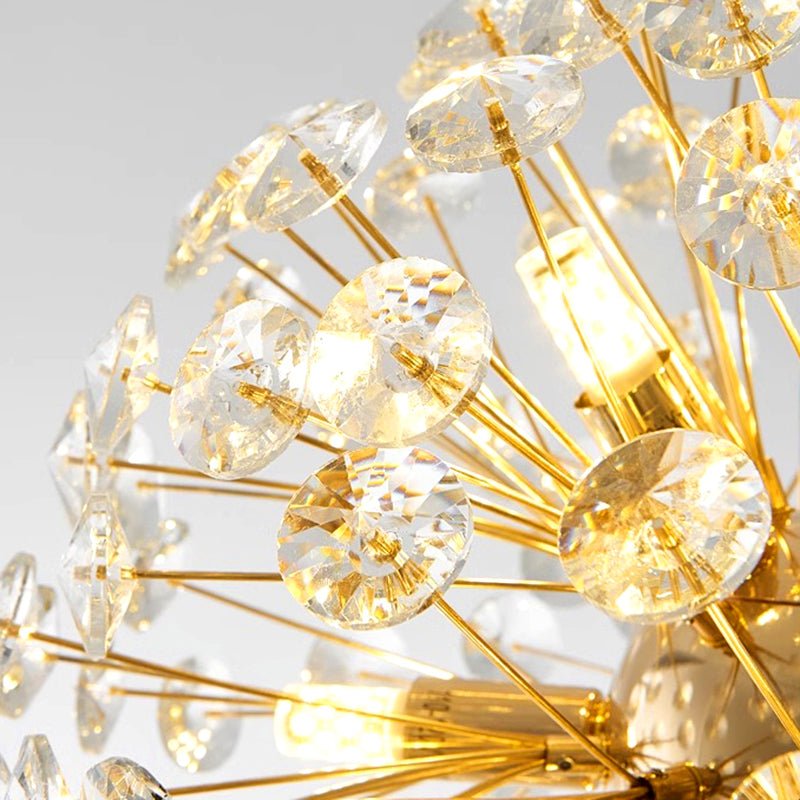 Nowoczesny kryształowy żyrandol LED kula