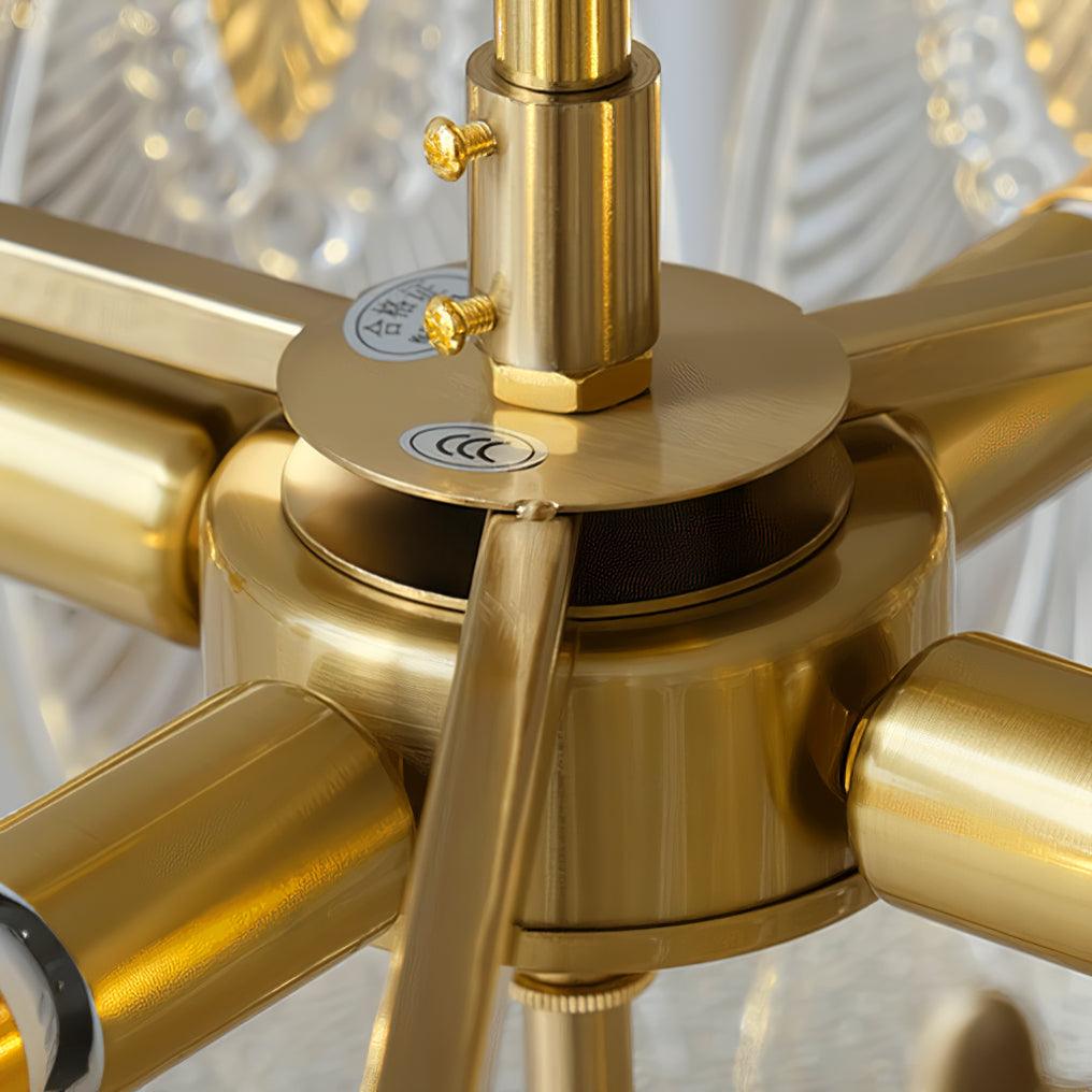 Okrągły szklany plafon dekoracyjny