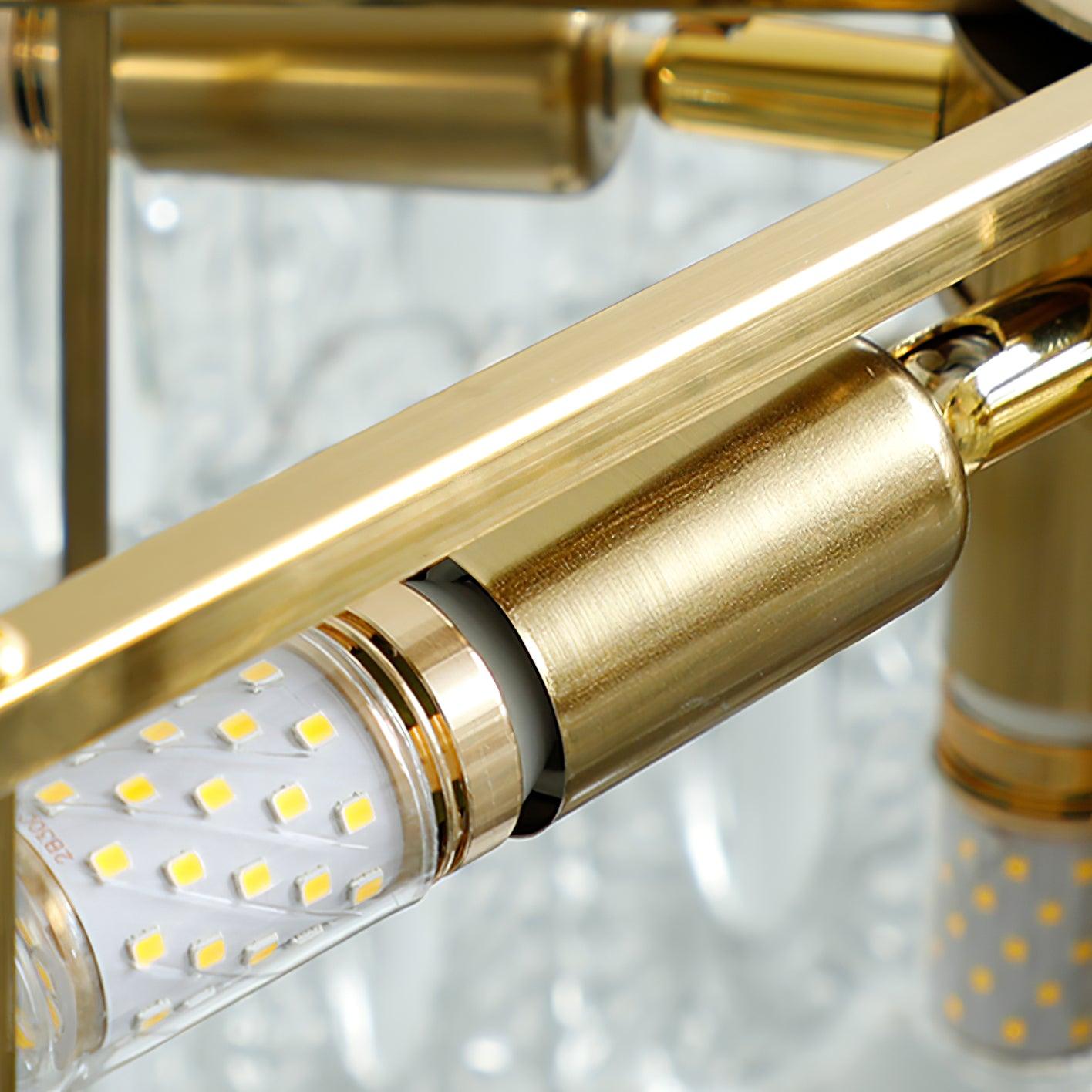 Okrągły szklany plafon dekoracyjny