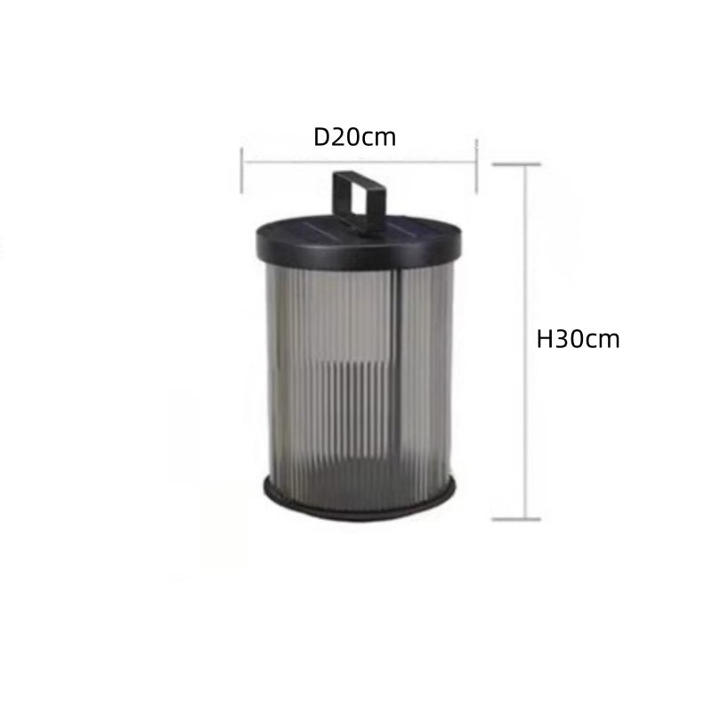 Ogrodowa lampa solarna LED z kryształowym kloszem