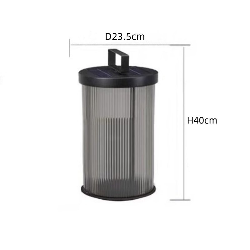 Ogrodowa lampa solarna LED z kryształowym kloszem