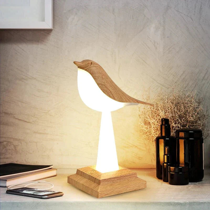 Lampa stołowa dekoracyjna LED w kształcie ptaka