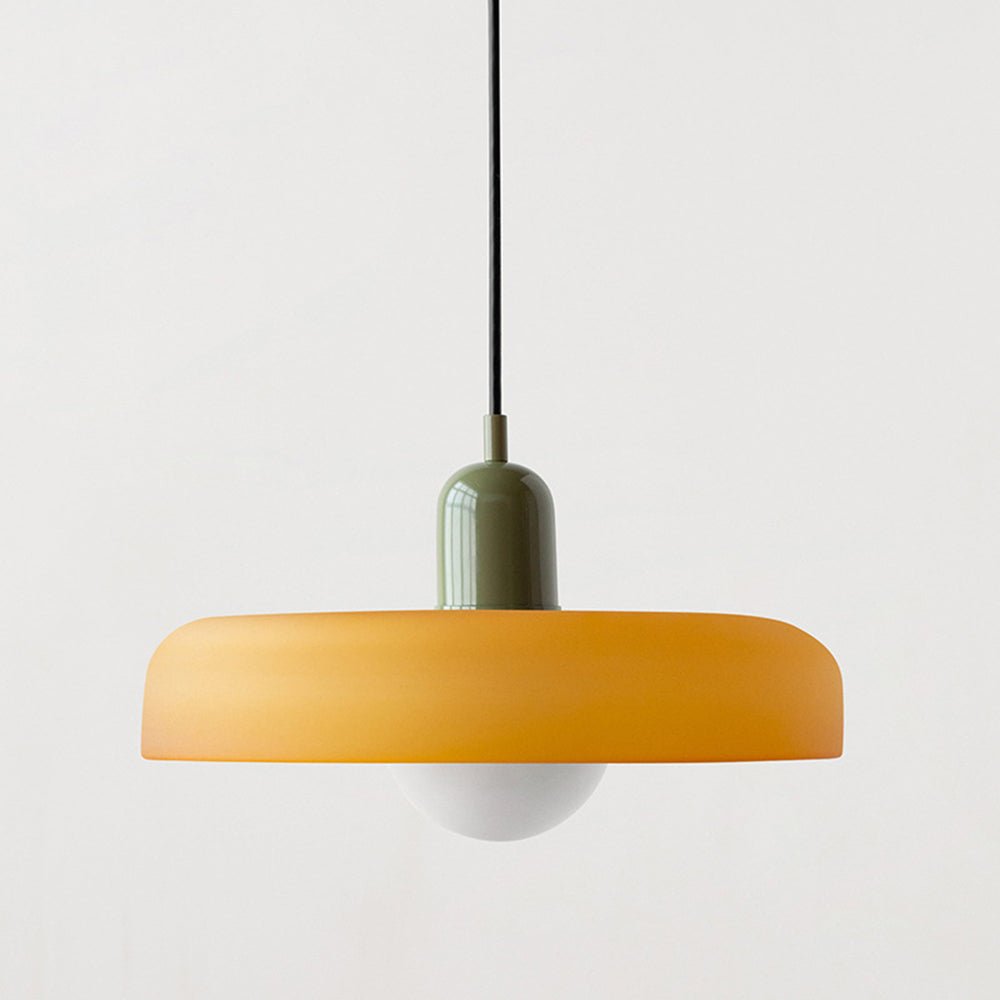 Lampa wisząca szklana w stylu Bauhaus