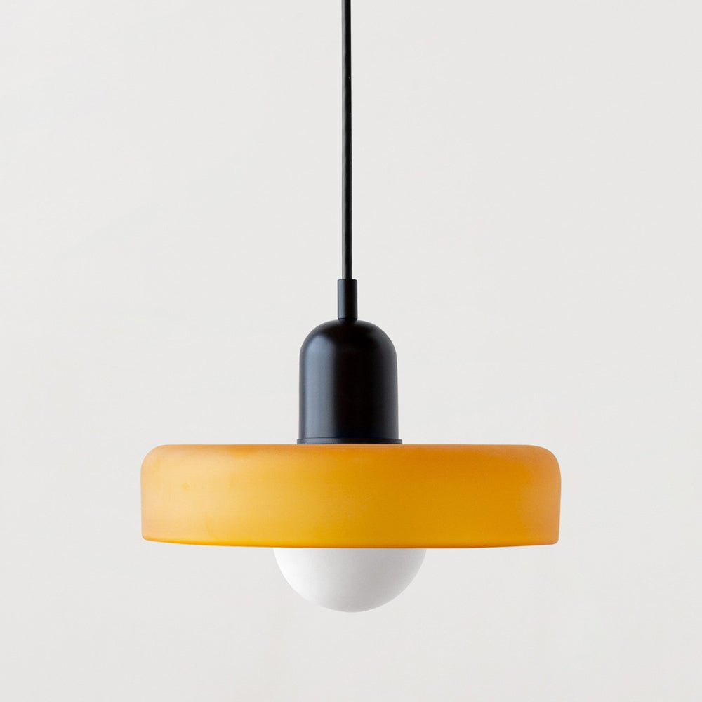 Lampa wisząca szklana w stylu Bauhaus