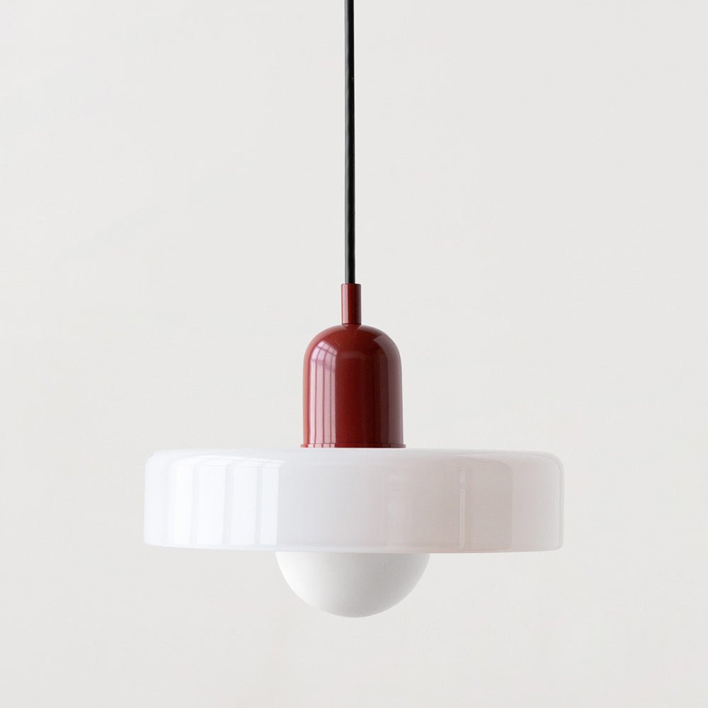 Lampa wisząca szklana w stylu Bauhaus