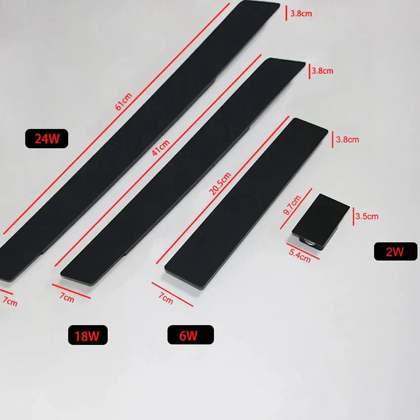 Wodoodporny kinkiet zewnętrzny LED nowoczesny