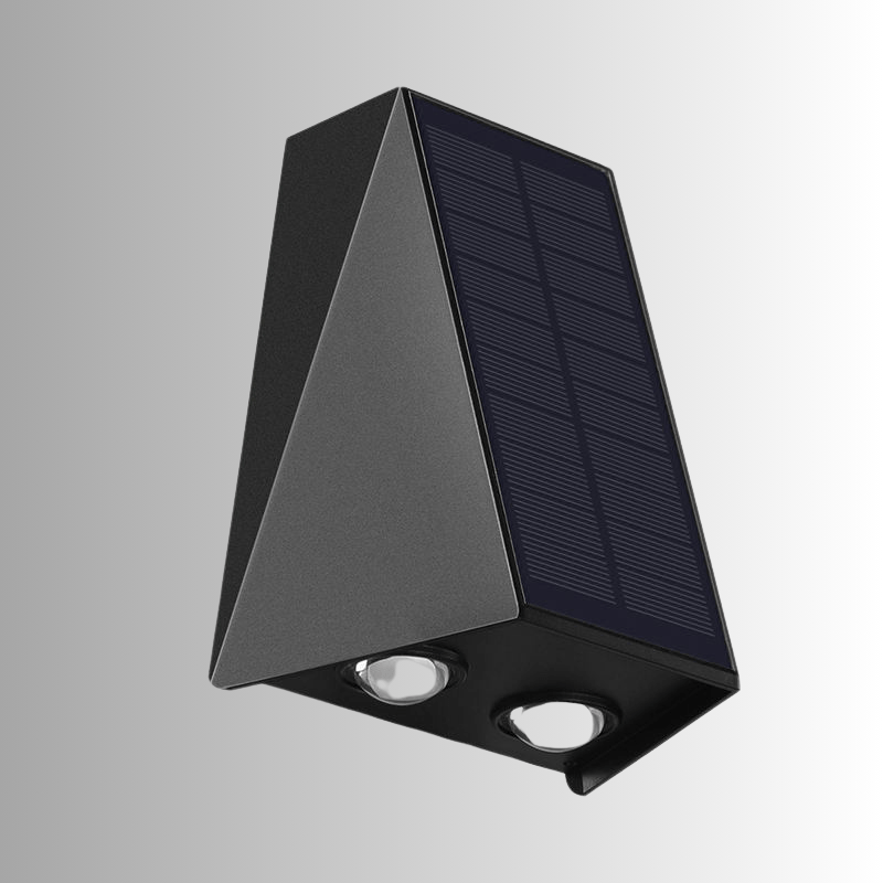 Zewnętrzna kinkietowa lampa solarna LED