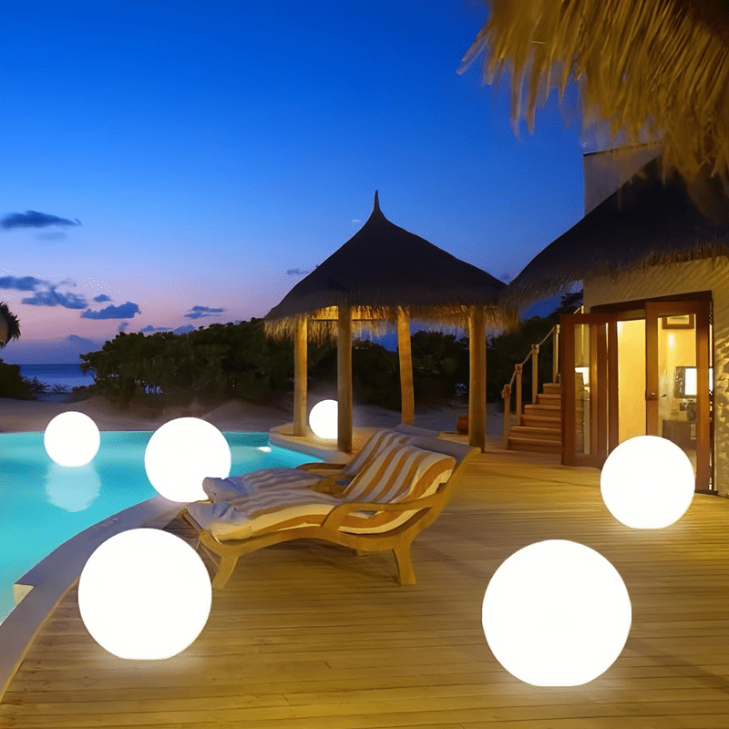 Solarna lampa ogrodowa kula LED