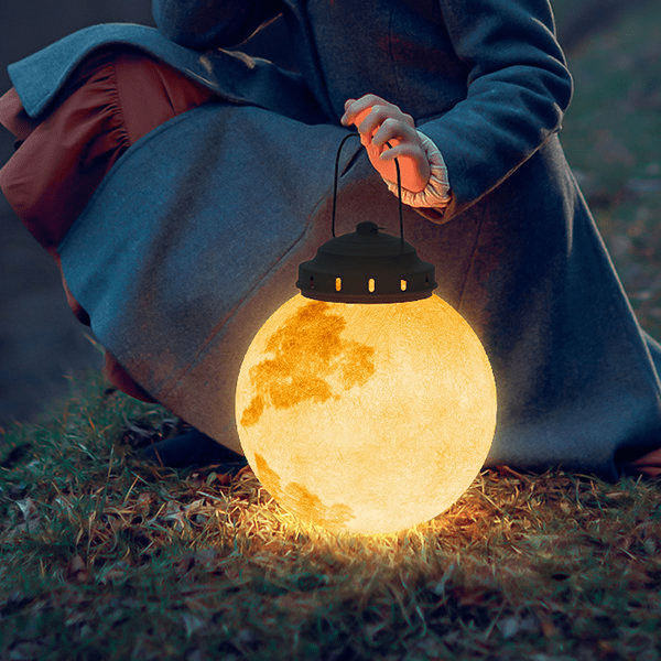 Solarna lampa ogrodowa LED w kształcie księżyca