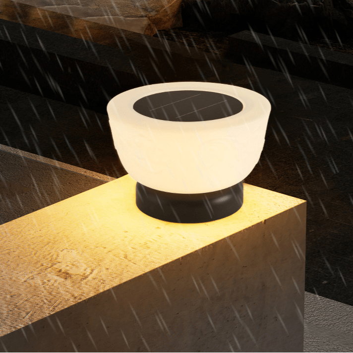 Zewnętrzna lampa solarna LED na postumencie