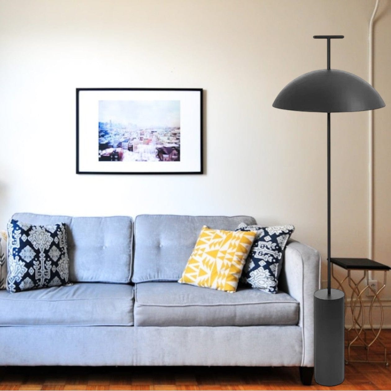 Minimalistyczna skandynawska lampa podłogowa LED