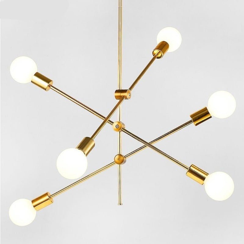 Żyrandol sufitowy Lucca w stylu mid-century Sputnik