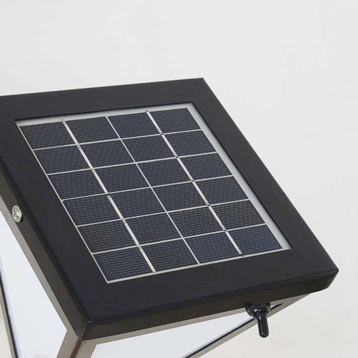 Solarna lampa ogrodowa LED na słupku czarna