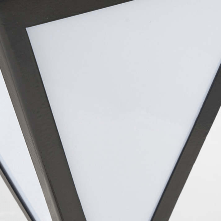 Solarna lampa ogrodowa LED na słupku czarna