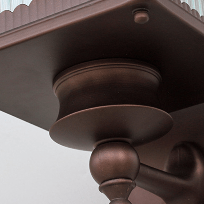 Zewnętrzny kinkiet ścienny retro prostokątny