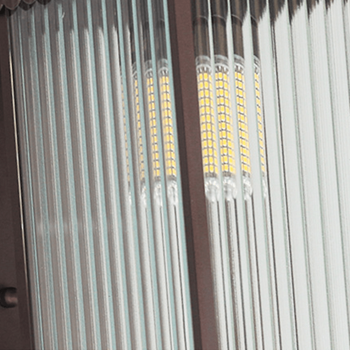 Zewnętrzny kinkiet ścienny retro prostokątny