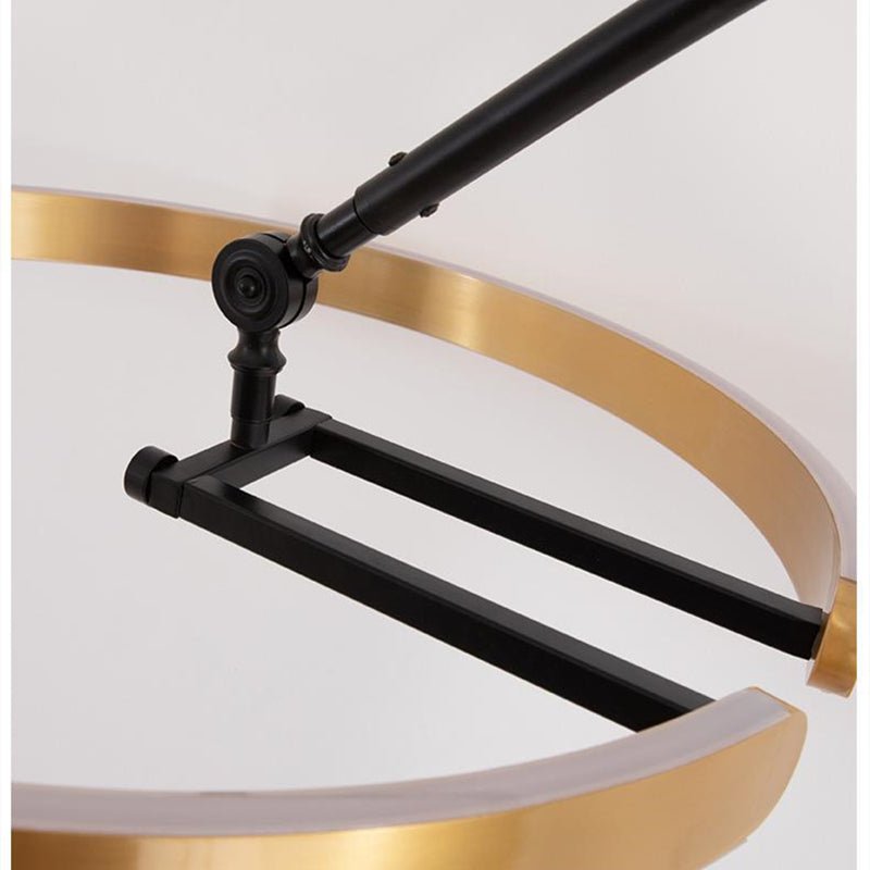 Skandynawska lampa podłogowa LED łukowa