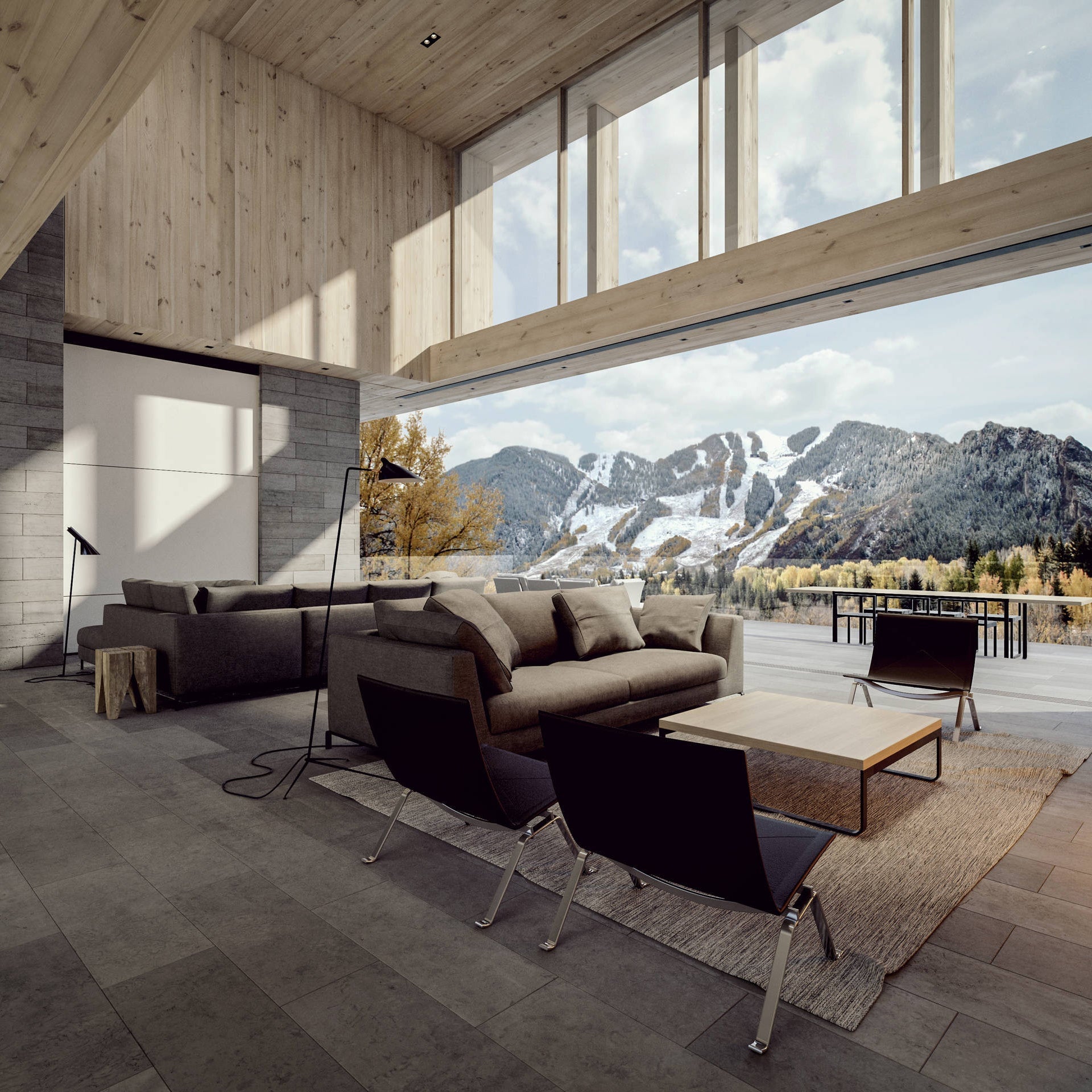 Nowoczesna lampa podłogowa metalowa czarna