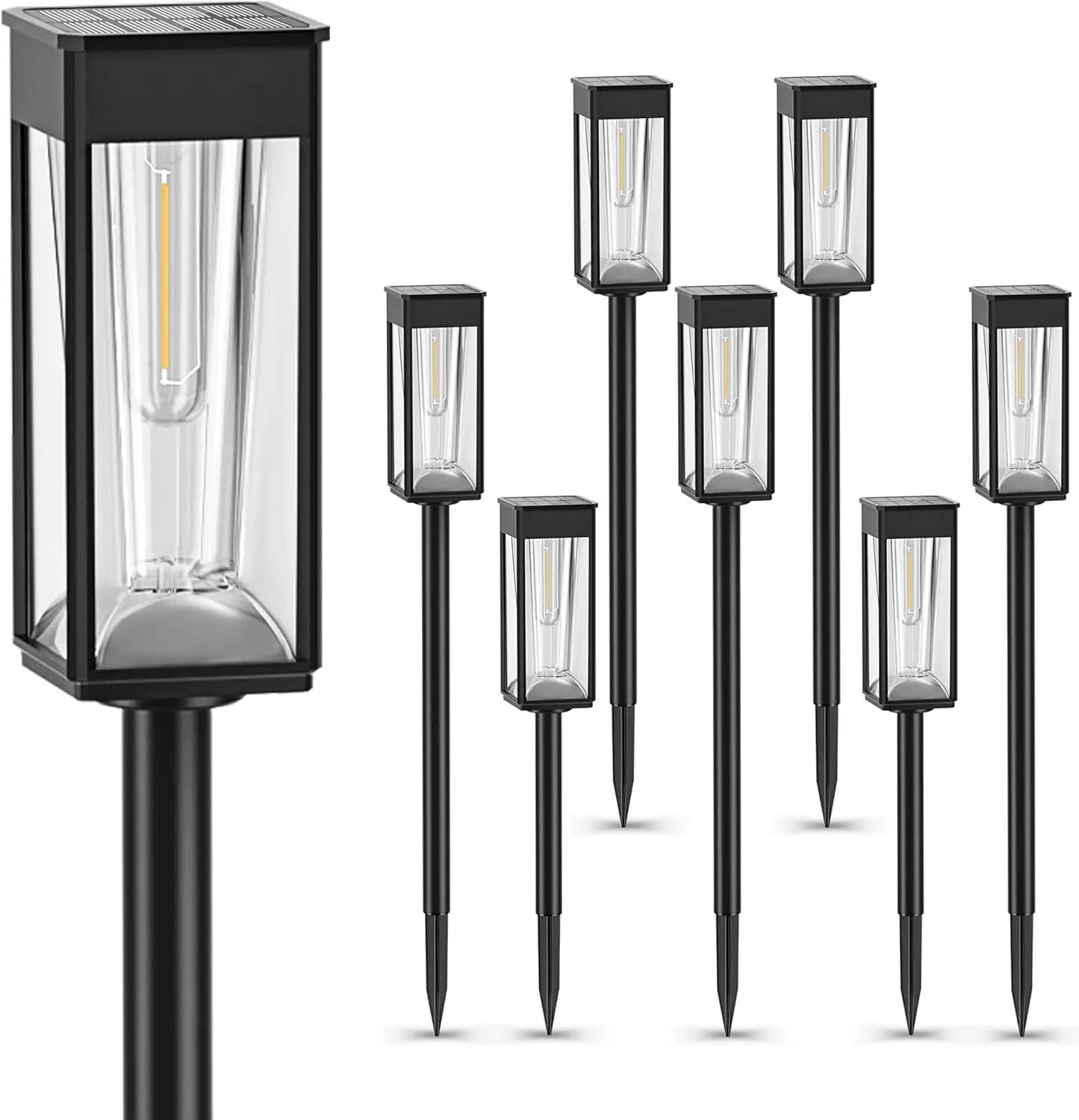 Zewnętrzna lampa solarna LED na paliku