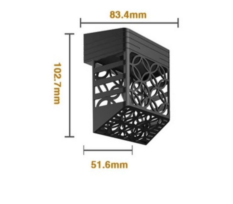 Zewnętrzna solarna lampa ścienna dekoracyjna 4 szt.