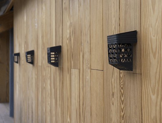 Zewnętrzna solarna lampa ścienna dekoracyjna 4 szt.