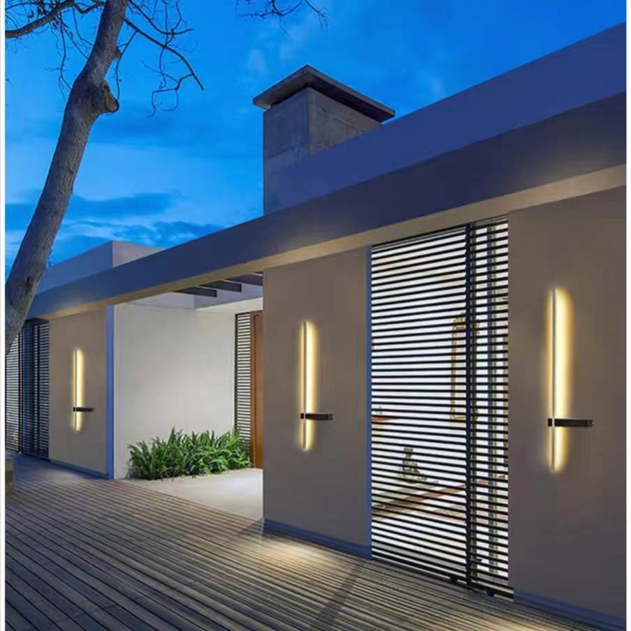 Nowoczesna wodoodporna lampa zewnętrzna LED ścienna