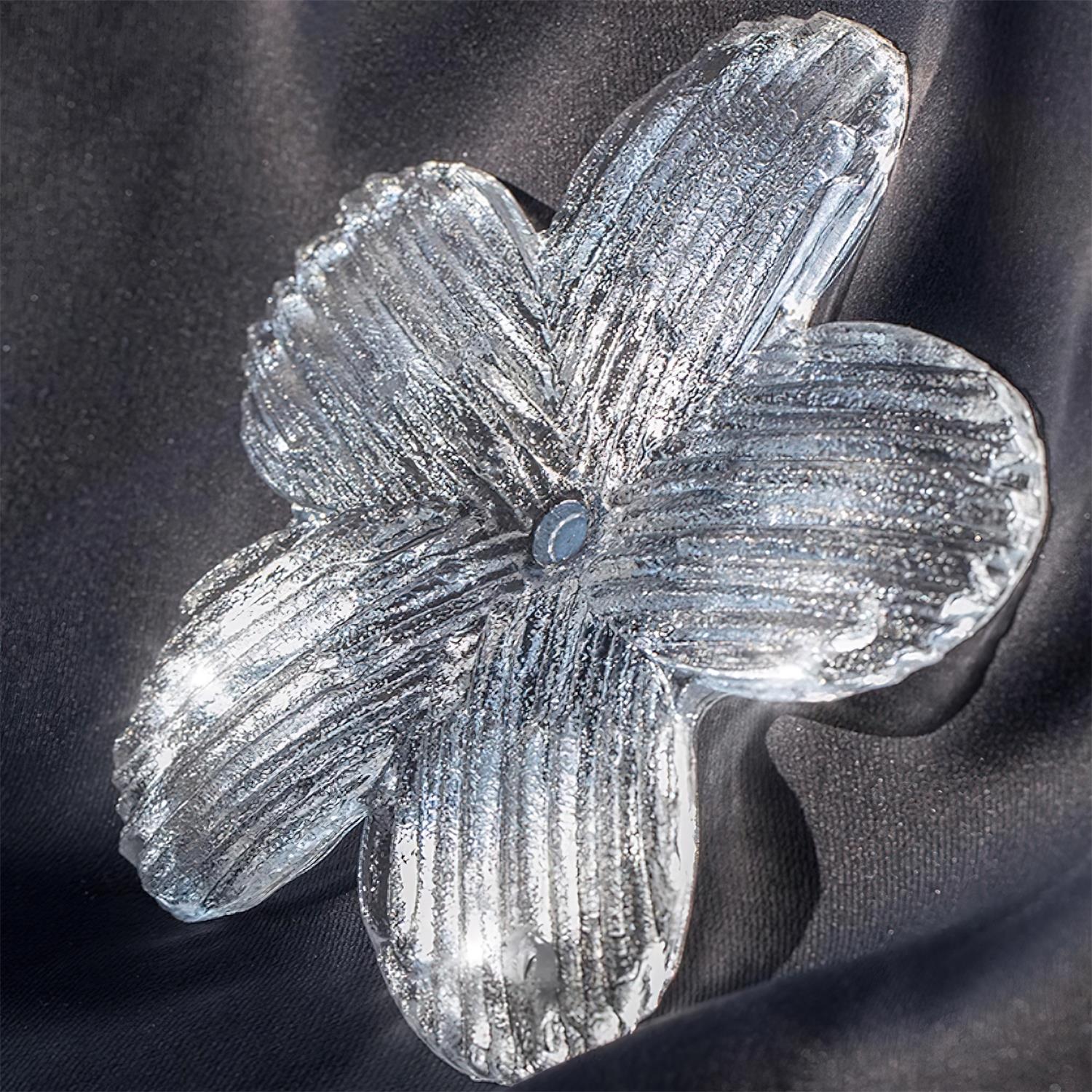 Szklany żyrandol kwiatowy Treviso