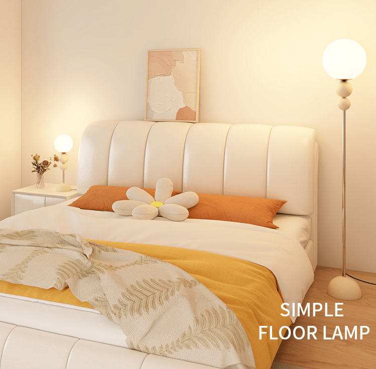 Lampa podłogowa z kulistym kloszem Clavel