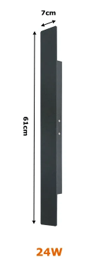 Wodoodporny kinkiet zewnętrzny LED aluminiowy