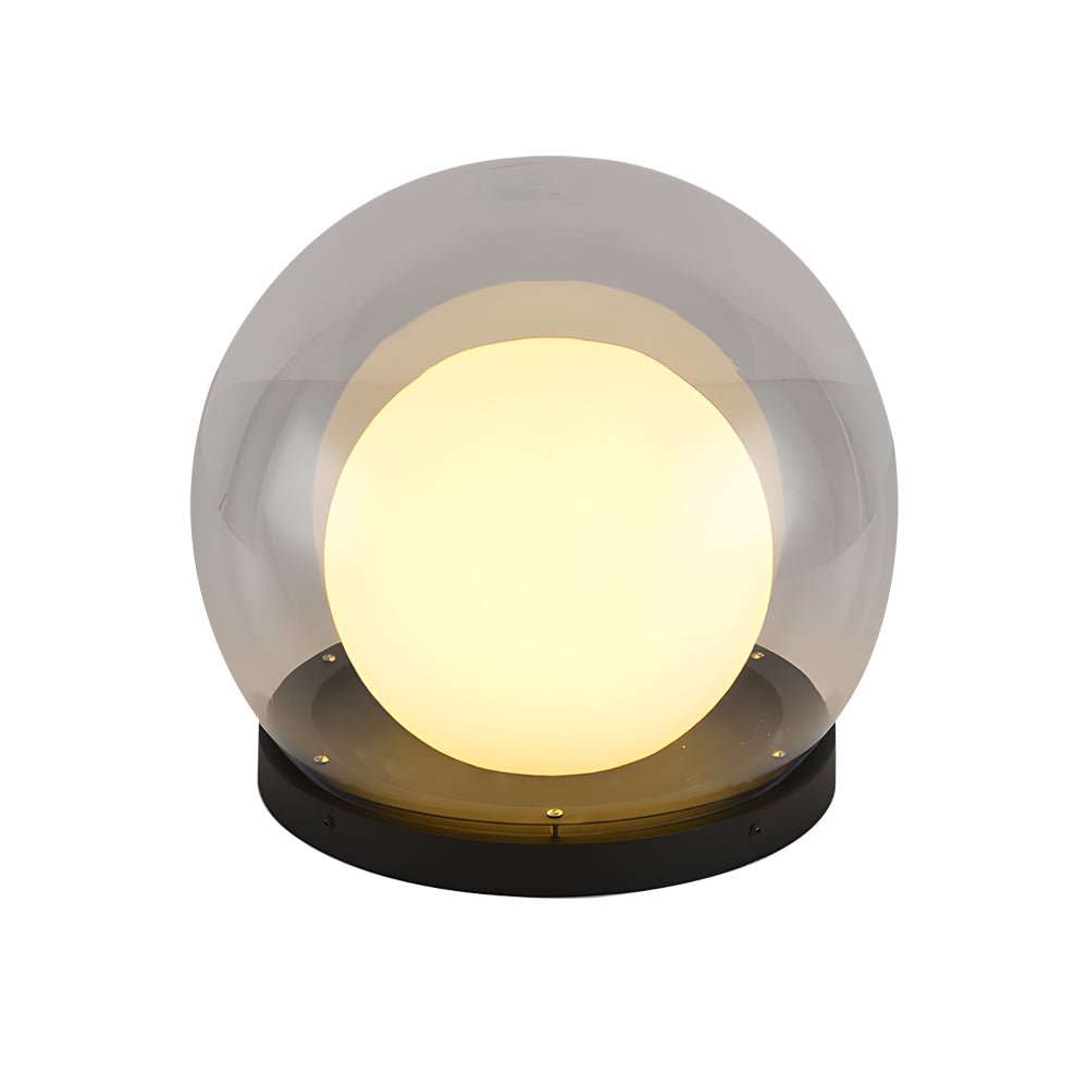 Zewnętrzna lampa ogrodowa LED kula księżycowa